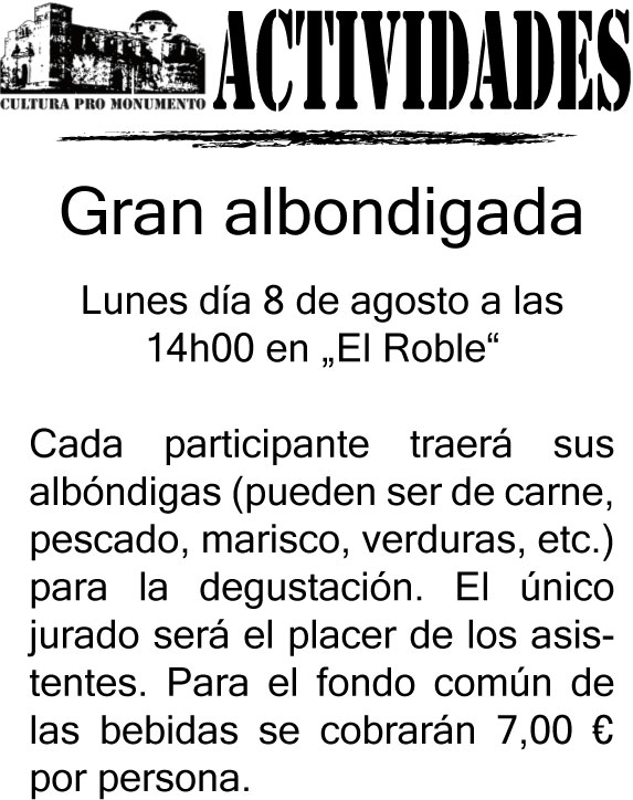 Cartel de la Albondigada